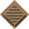 Ekena Millwork Diamond Gable Vent Functional, Western Red Cedar Gable Vent w/ 1" x 4" Flat Trim Frame, 24"W x 24"H GVWDI24X2401SFUWR - alternate 2
